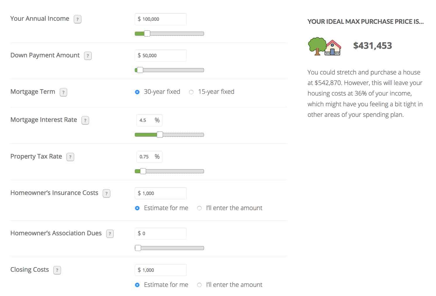 Home Affordability Calculator